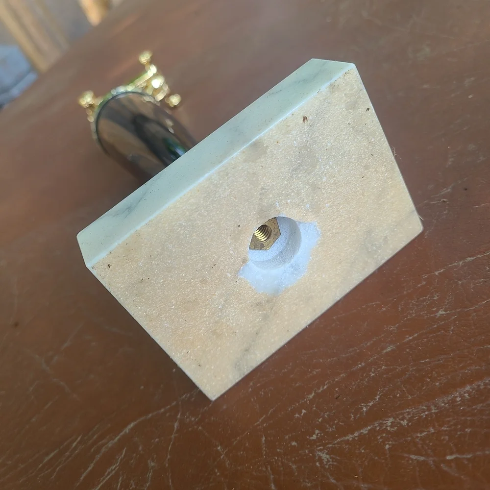 Vintage‎ Gold and Black Trophy with Marble Base